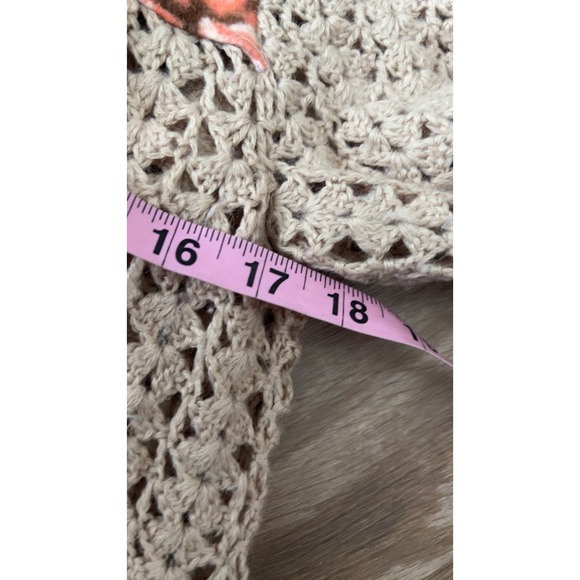 Free People knit crochet sweater size Large - Picture 5 of 7